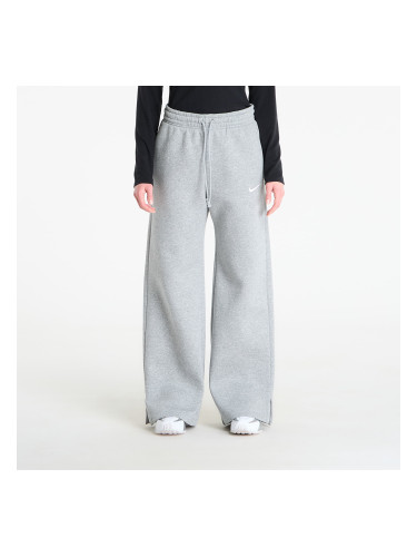 Потници Nike Sportswear Phoenix Fleece Women's High-Waisted Wide-Leg Pants Dk Grey Heather/ Sail XS