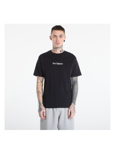 Тениска New Balance N Collage T-Shirt Black L