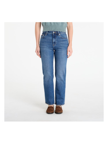 Дънки Calvin Klein Jeans High Rise Straight Short Jeans Blue 24