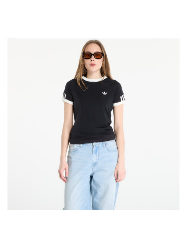 Тениска adidas Double Layered Cali T-Shirt Black/ Black L