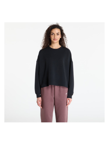 Nike 24.7 ImpossiblySoft Women's Dri-FIT Oversized Crew-Neck Top Black/ Dk Smoke Grey XS
