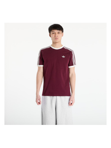 Тениска adidas 3-Stripes T-Shirt Maroon/ Off White L