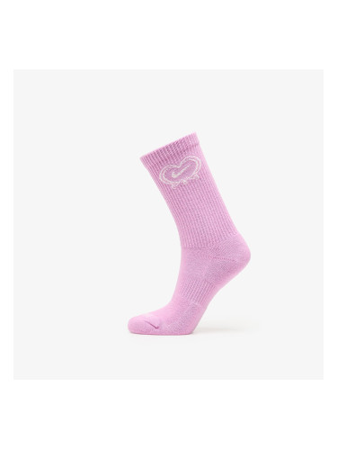 Nike Everyday Plus Cushioned Crew Socks 1-Pack Lt Magenta/ Sail M