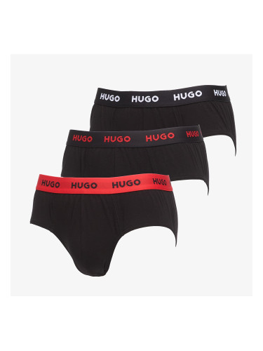 Боксерки Hugo Boss Hip Brief 3-Pack Black S