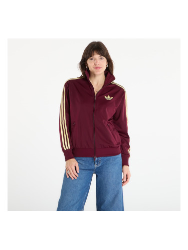 Суитшърт adidas Firebird Track Top Loose Maroon/ Almost Yellow S