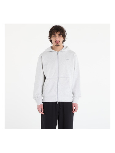 Суитшърт New Balance Athletics French Terry Full Zip Ash Heather L