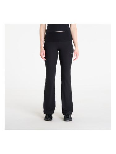 Панталони Nike Sportswear Chill Knit Women's Mid-Rise Tight Ribbed Pants Black/ Sail XS