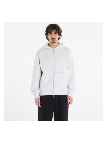 Суитшърт New Balance Athletics French Terry Full Zip Ash Heather L