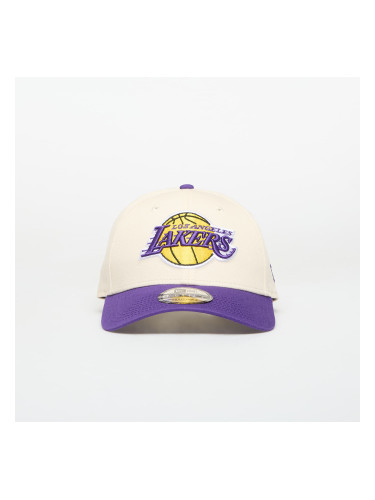 Шапка New Era 9FORTY Los Angeles Lakers NBA Colourblock Light Cream/ Official Team Color Universal