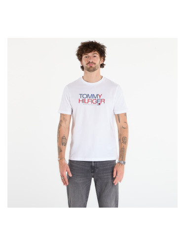Тениска Tommy Hilfiger Brand Love Big Text Tee White L