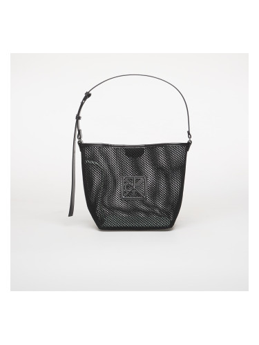 Чанта Calvin Klein Emblem Mesh Bucket Black Universal