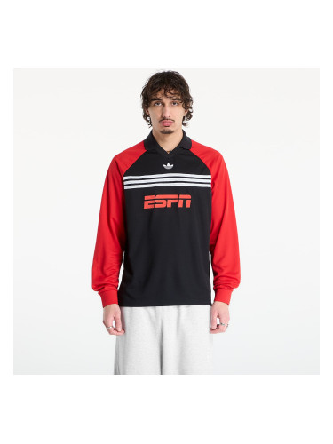 Тениска adidas Sponsored Archive Longsleeve Tee Black/ Better Scarlet XXL