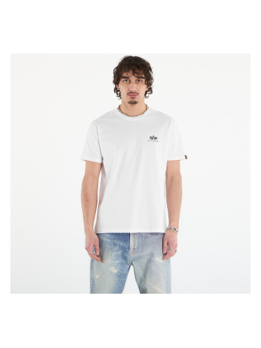 Тениска Alpha Industries Heritage Backprint T-Shirt White/ Sage L