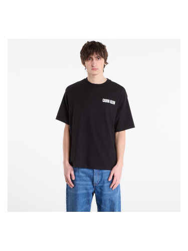 Тениска Calvin Klein Jeans Ss 16S Ck Vert Logo Tee Black L