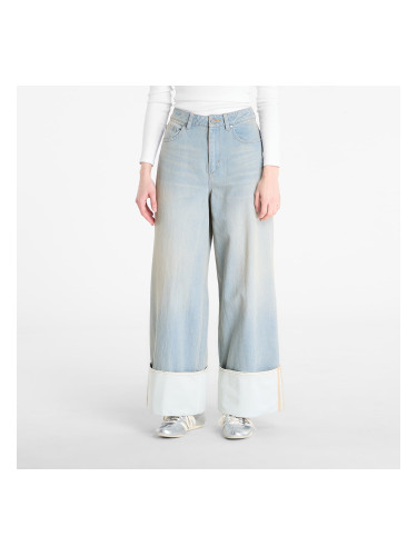 Панталони adidas Vintage Wide Leg Jeans Light Denim/ Off White W27/L30