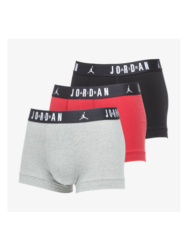 Боксерки Jordan Jhm Mens Flight Cotton Trunk 3-Pack Gym Red/ Black L