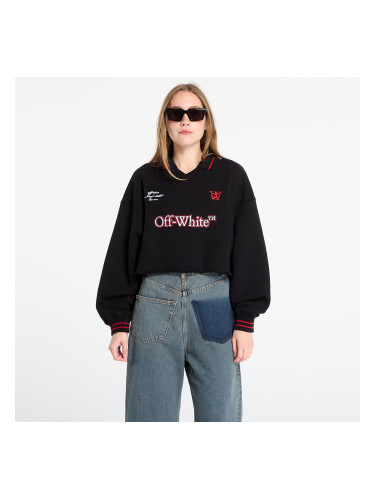 Суитшърт Off-White Sporty Crop Polo Sweatshirt Black/ Red Dahlia M