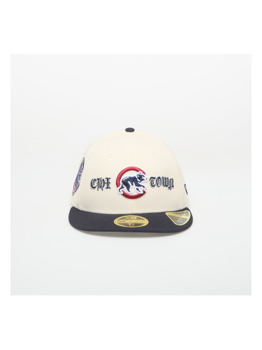 Шапка New Era 59FIFTY MLB Coops Logo 5 Chicago Cubs Beige 7 1/2