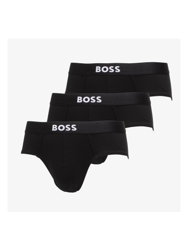 Боксерки Hugo Boss Hip Brief 3-Pack Boss One Black L