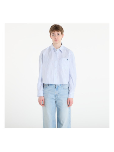 Риза Calvin Klein Jeans Yarndye Cotton Poplin Shirt Blue L