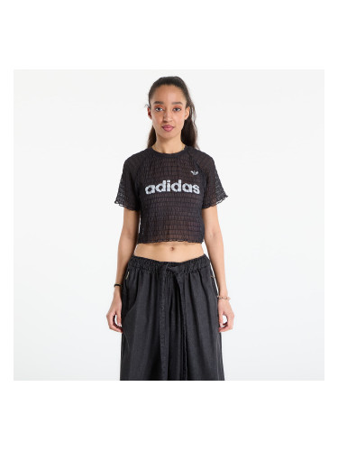 Тениска adidas Smocked Cali T-Shirt Black L