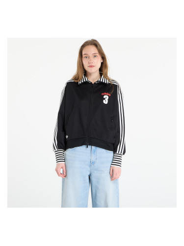 Суитшърт adidas Vintage Bb Tt Striped Rib Track Top Black XS