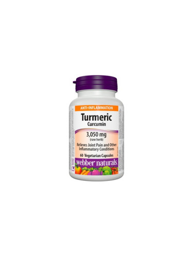Куркума Турмерик 600 mg 60 V капсули | Webber Naturals