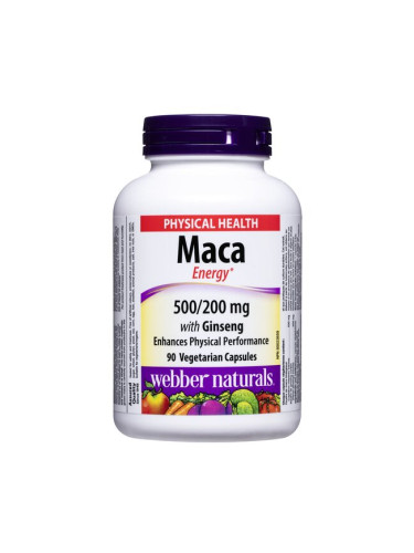 Мака Енерджи (Мака + Корейски Женшен) 90 V капсули | Webber Naturals