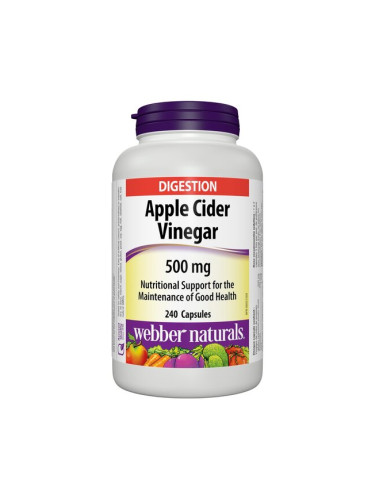 Ябълков оцет 500 mg 240 капсули | Webber Naturals