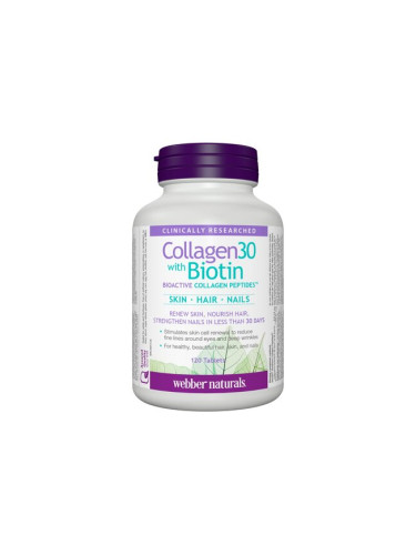 Collagen®30 Колаген + Биотин 120 таблетки | Webber Naturals