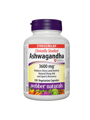 Ашваганда 300 mg 120 V капсули | Webber Naturals