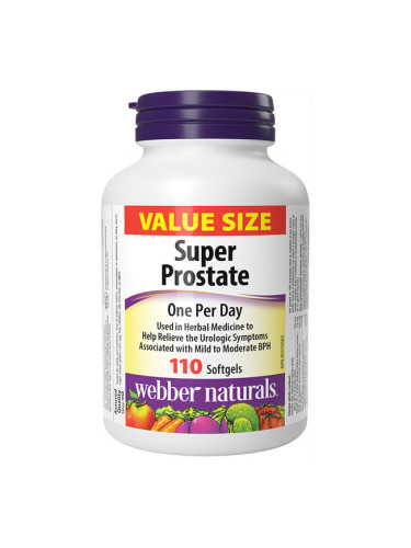 Супер Простате Формула за мъже 110 софтгел капсули | Webber Naturals