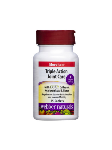 MoveEase™ Triple Action Joint Care с колаген, бор и хиалуронова киселина 75 каплети | Webber Natural