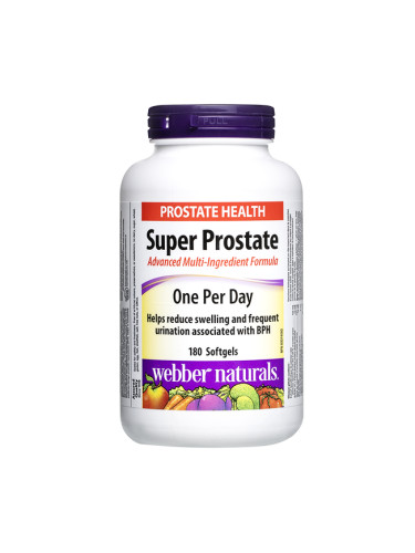 Супер Простате Формула за Мъже 180 софтгел капсули | Webber Naturals