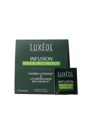 Билков чай за растеж на косата, 30 филтърни пакетчета | Luxéol