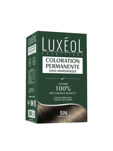 Трайна боя за коса (без амоняк) 5N Светло кестеняво 1 бр. | Luxéol
