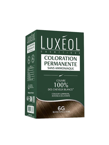 Трайна боя за коса (без амоняк) 6G Тъмно златисто русо 1 бр. | Luxéol