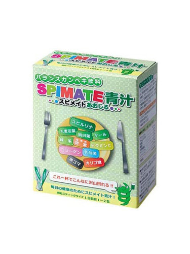 Спимейт Аоджиру (спирулина + смес от ензими, плодове, зеленчуци, билки и растителни екстракти) 30 са