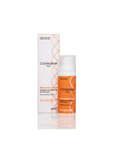 Овлажняващ слънцезащитен крем с SPF50 COLLAGENA PURE Moisturizing Cream