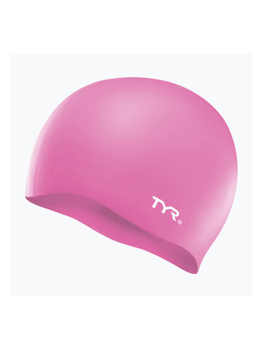 Детска шапка за плуване TYR Wrinkle-Free Silicone pink