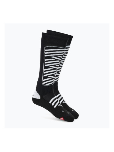 Детски скиорски чорапи Mico Heavy Weight Superthermo Primaloft Merino Ski nero bianco