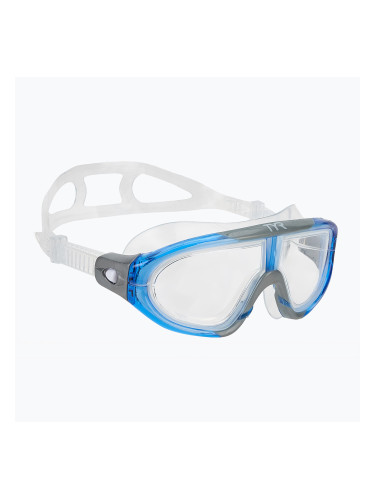 Детска маска за плуване TYR Orion clear/ blue/ grey