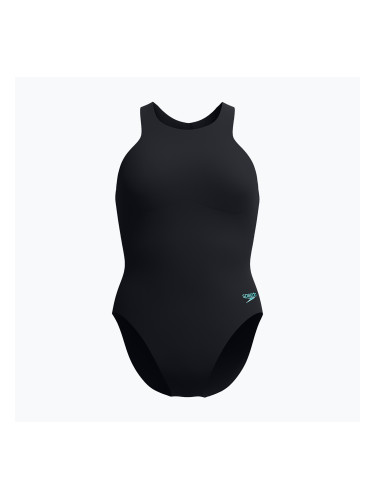 Дамски цял бански костюм Speedo Racer Zip with Built in Swim Bra anthracite anthracite