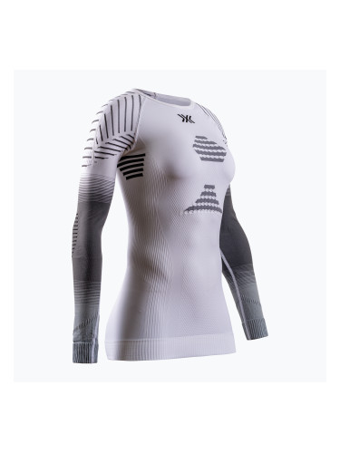 Дамска термо блуза с дълъг ръкав X-Bionic Invent Fx Shirt white/grey/light