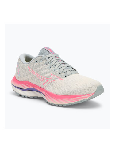 Дамски обувки за бягане Mizuno Wave Inspire 19 snow white/ hi vis pink/ purple punch