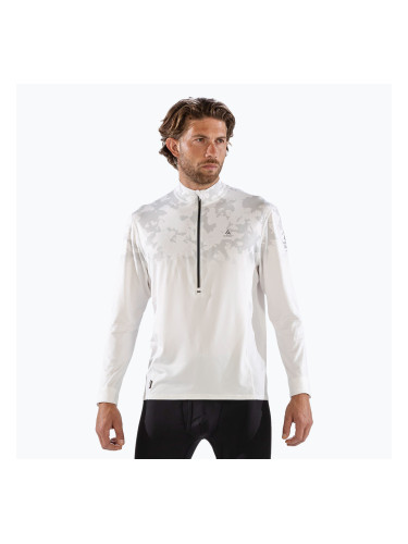 Мъжка термоакивна блуза с дълъг ръкав Surfanic Bodyfit CarbonDri Limited Edition Zip Neck optic white
