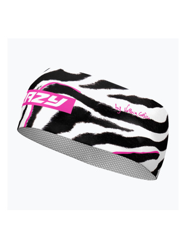 Луда лента за глава Crazy Stem black/zebra