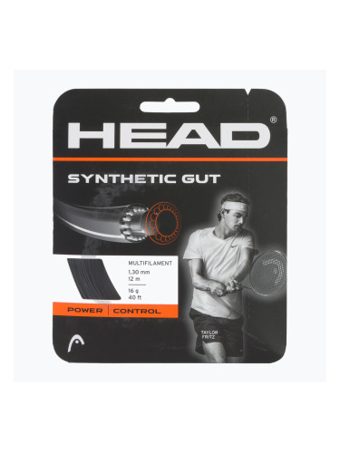 Тенис струна HEAD Synthetic Gut 12 м черна 281111
