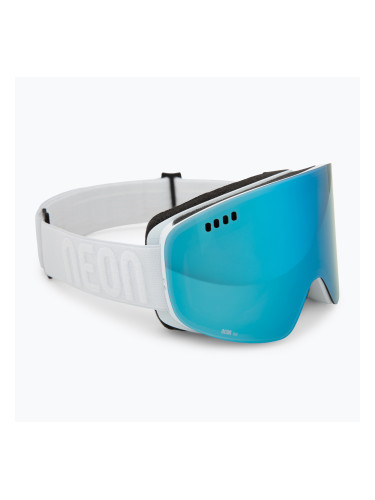 Скиорска маска Neon Light white/white/mirror acciaio