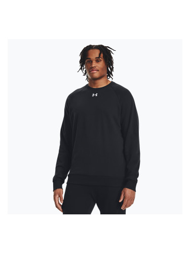 Мъжки суитшърт Under Armour Rival Fleece Crew black/white